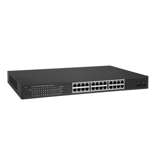 [1101432] Commutateur POE CF-SG1241P gigabit, 24 ports, 54Gbps, grande largeur, 250W, puissance 24x1000Mbps, port RJ45 + 2 emplacements gigabit SFP