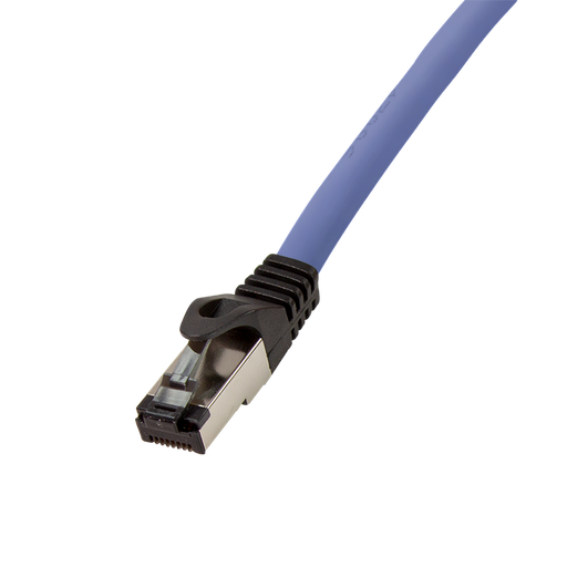 [1204509] Cordon Snagless RJ45 CAT8.1 S/FTP LSOH 1,00m - Bleu