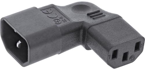 [1840003] Adaptateur C13/C14 coudé 90° G/D