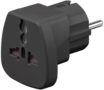 [1840007] Adaptateur de voyage Noir