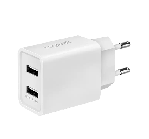 [1840009] Adaptateur Secteur USB 2 ports 2.1A - PA0185