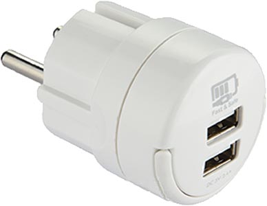 [1840022] Adaptateur Secteur USB 2 ports 2.4A