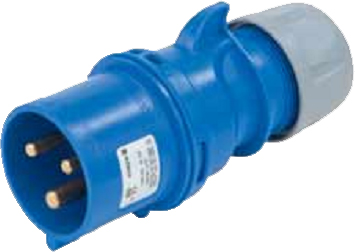 [1840044] Fiche électrique IEC309 mâle 16A - Bleu