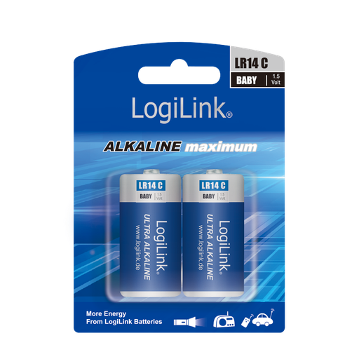 [1845003] Piles LR14 1,5V Blister de 2