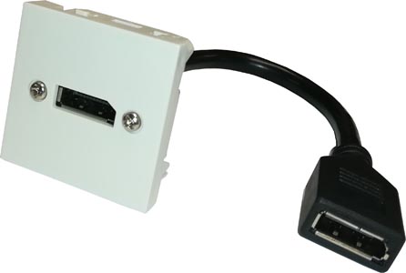 [1101570] Plastron DisplayPort 1.2 F/F 0,20m