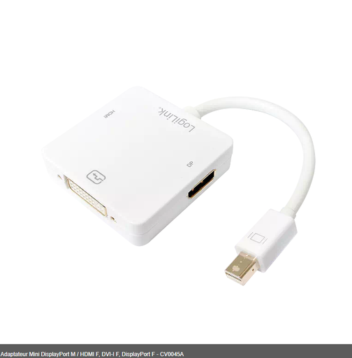 [1101576] Adaptateur Mini DisplayPort M / HDMI F, DVI-I F, DisplayPort F - CV0045A