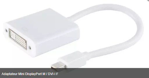 [1101584] Adaptateur Mini DisplayPort M / DVI-I F