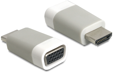 [1101611] Adaptateur HDMI M/ VGA F monobloc
