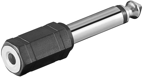 [1101666] Adaptateur Jack 6,35 M à 3,5 F mono