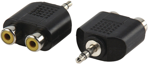 [1101677] Adaptateur 2 RCA F à Jack 3.5 M