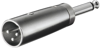 [1101681] Adaptateur XLR 3 M à Jack 6,35mm mono M