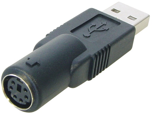 [1101695] Adaptateur USB mâle / PS2 femelle monobloc
