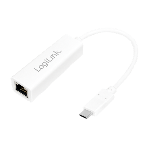 [1101804] Convertisseur USB-C 3.2 à RJ45 Gigabit 10/100/1000 Blanc - UA0238
