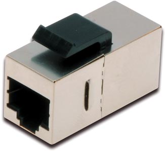 [1101829] Traversée Keystone RJ45 F/F Cat5e blindé pour platine