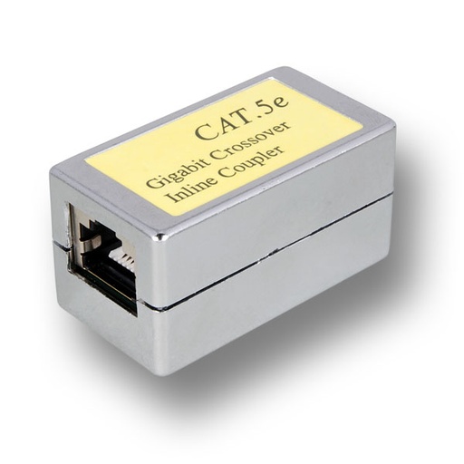 [1101835] Coupleur RJ45 F/F CAT.5e blindé croisé