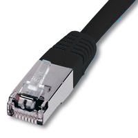 [1203287] Cordon blindé RJ45 CAT.6 S-STP 1,00m Noir