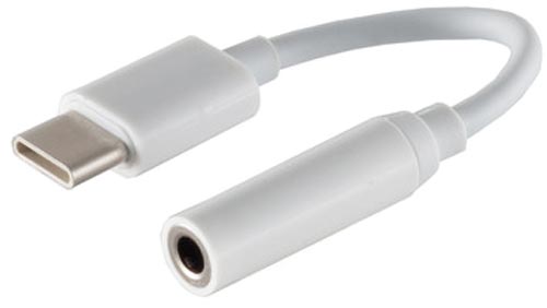 [1101870] Adaptateur USB-C vers Jack 3,5mm Analogique, Blanc