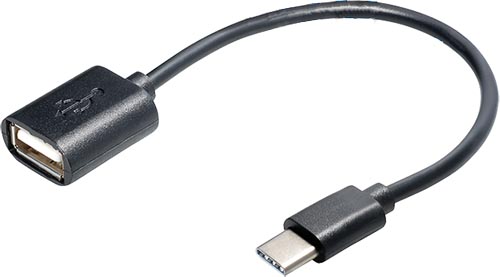 [1101871] Adaptateur USB-C mâle vers USB2.0 A femelle 15cm OTG