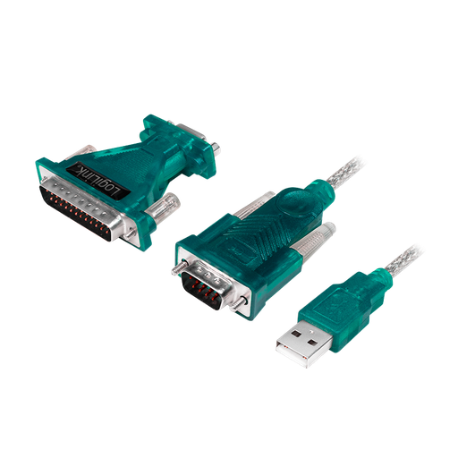 [1101908] Convertisseur USB2.0 à RS232 + Adaptateur DB9/DB25 - UA0042B