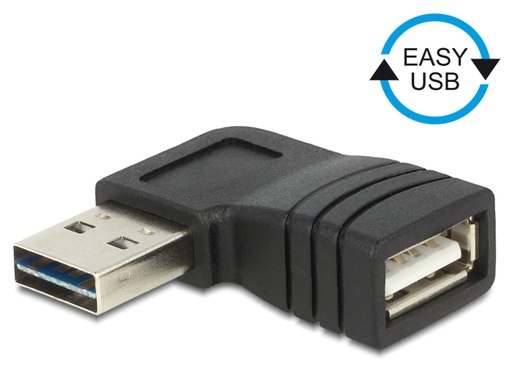 [1101913] Adaptateur USB A vers A M/F coudé gauche/droit - 65522