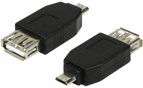 [1101921] Adaptateur Micro USB mâle vers USB A femelle monobloc