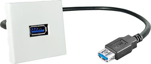[1101951] Plastron USB3.0 F/F 0,20m