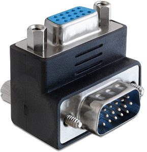 [1104800] Adaptateur VGA M/F coudé 270°