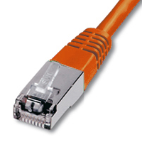 [1203300] Cordon blindé RJ45 CAT.6 S-STP 1,00m Orange