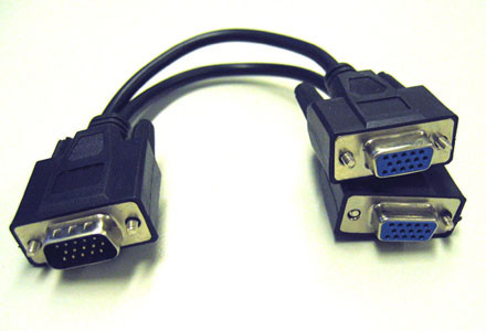 [1104813] Cordon en Y SVGA M/F/F en 0,15m