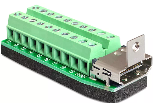 [1104961] Connecteur Industriel sur Bornier HDMI femelle