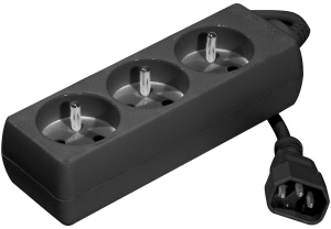 [1850003] Multiprise Onduleur 3 prises, noir