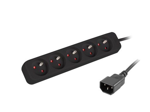 [1850005] Multiprise onduleur 5 prises, noir