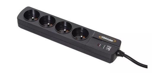 [1850022] Parasurtenseur S4 Black Line II, 4 prises
