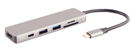 [1207365] Station d'accueil USB-C 3.2 4K, 6 ports + PD