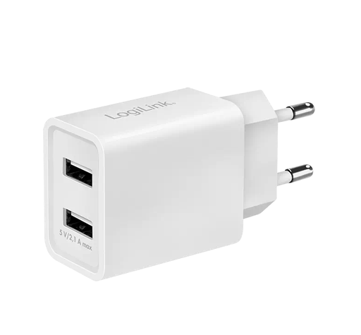 [1207444] Adaptateur Secteur USB 2 ports 2.1A - PA0185
