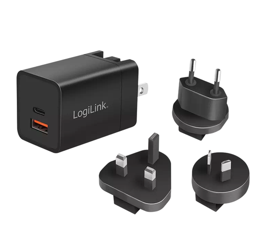 [1207445] Chargeur de voyage USB-C + USB-A 2 ports 30W - PA0301
