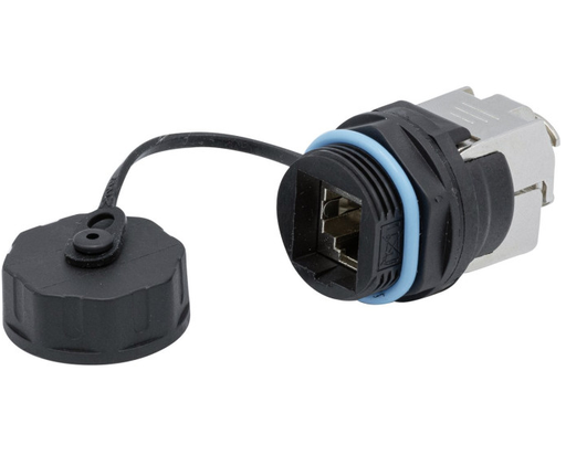 [1400020] Embase noyau étanche RJ45 STP CAT 6 - avec bouchon