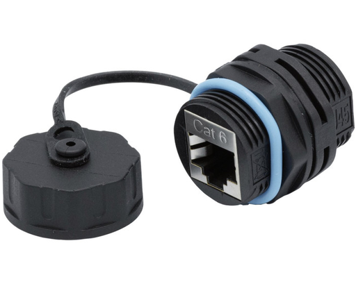 [1400021] Embase de traversée étanche RJ45 STP CAT 6 - avec bouchon