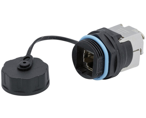 [1400025] Embase noyau étanche RJ45 STP CAT 6A - avec bouchon