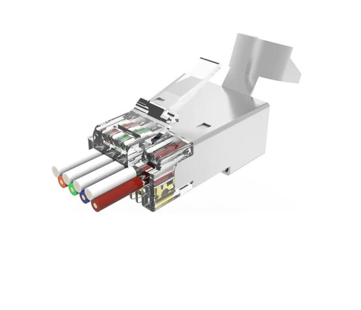 [1400438] CONNECTEUR 8P8C RJ45 EZ CAT6A STP LOT DE 10
