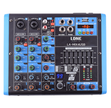 [1904705] Table de mixage 4 canaux Bluetooth