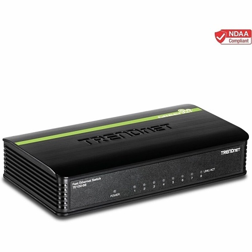 [1100212] Switch GREENnet 10/100 Mb/s à 8 ports TE100-S8 (Version v3.2R)