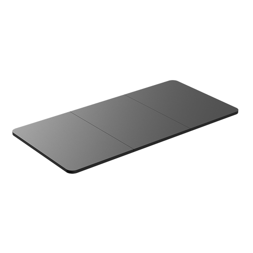 [1851001] Plateau de bureau en bois 3 parties, 1200x600mm, noir 