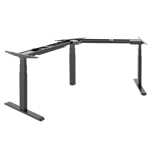 [1851014] Structure de bureau assis-debout réglable électriquement, 3 moteurs, incliné à 120° 