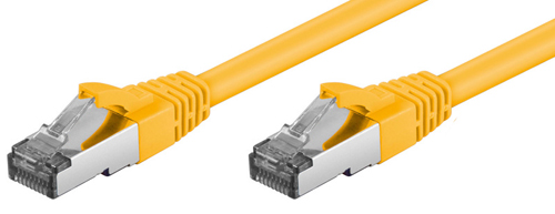 [1203519] Cordon blindé RJ45 CAT.6a S-STP LSOH 1,00m  Jaune