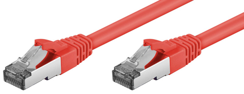 [1203564] Cordon blindé RJ45 CAT.6a S-STP LSOH 15,00m Rouge