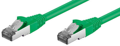 [1203571] Cordon blindé RJ45 CAT.6a S-STP LSOH 1,00m Vert