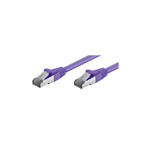 [1203587] Cordon blindé RJ45 CAT.6a S-STP LSOH 5,00m Violet